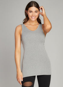 REVERSIBLE GREY BAMBOO CAMISOLE Camisole C'est Moi O/S Heather Silver 