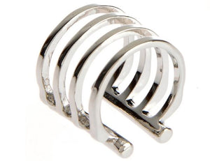 SILVER REVERSIBLE RING Jewelry FashionWear Collection O/S 