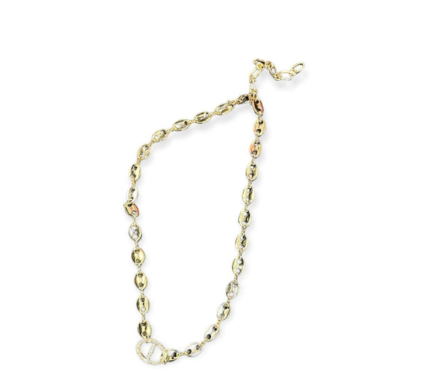 OVAL LINK SHINY GOLD NECKLACE Necklaces Merx 