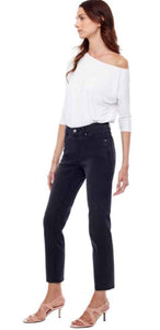 SLIM ANKLE TUMMY CONTROL PULL ON JEAN Jeans up! 4 Black 