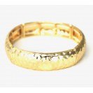 TEXTURED GOLD ELASTIC BRACELET Bracelets FashionWear Collection Gold 